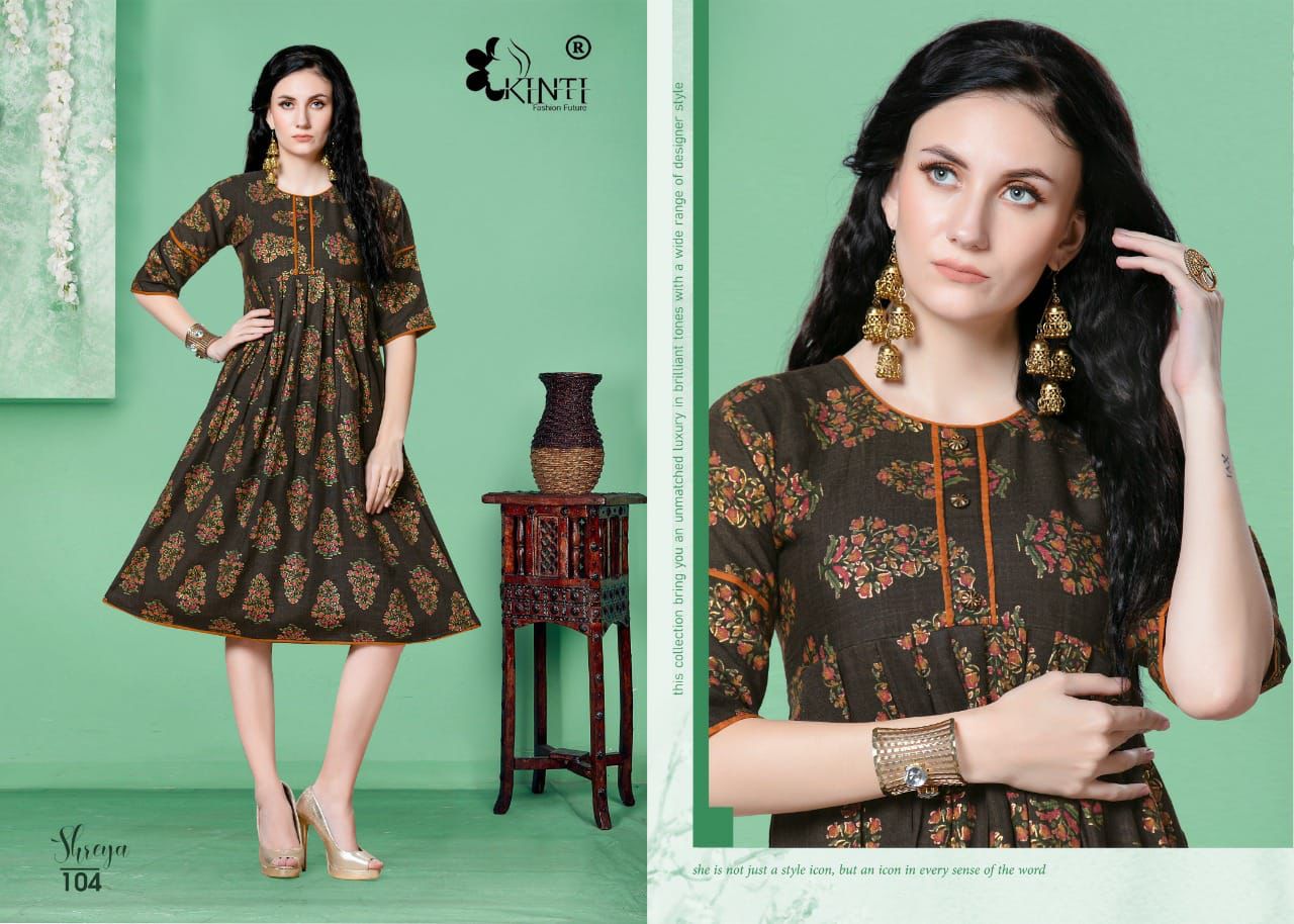 Kinti Shreya Ethnic Wear Latest Designer Anarkali Kurti Collection